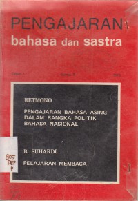 Pengajaran Bahasa dan Sastra Tahun 1 No. 5, 1976